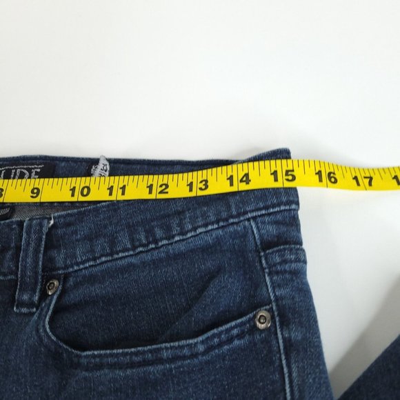 Rude Jeans Mens 30 x 32 Super Skinny Dark Washed Blue Stretch Denim - Picture 6 of 11